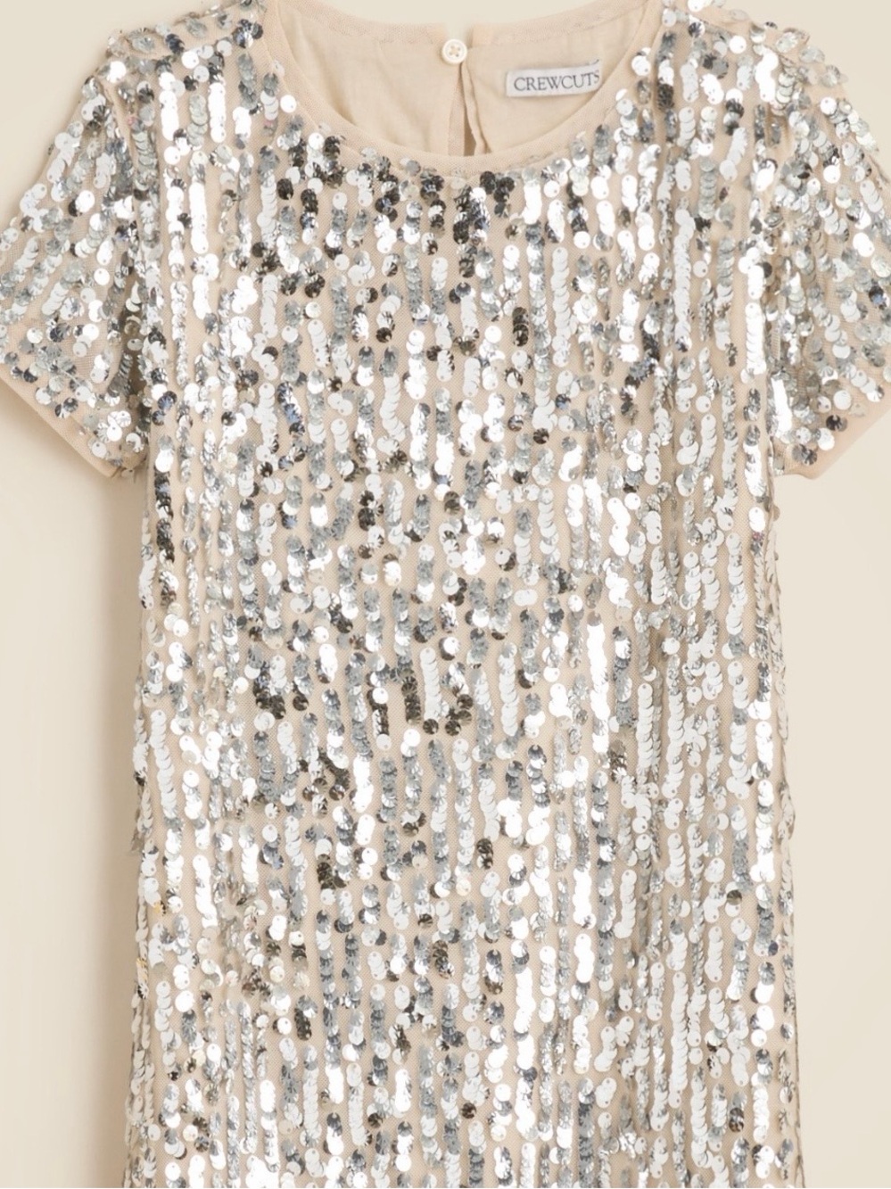 J.Crew Crewcuts girls' sequin puff-sleeve dress size 7 - Picture 2 of 8